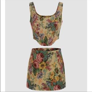 CIDER TAPESTRY TANK & SKIRT SET XS